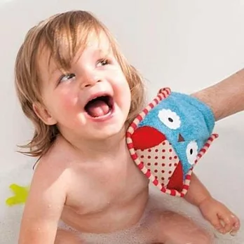 美國Skip Hop Zoo動物園幼兒 洗澡巾 沐浴手套貓頭鷹