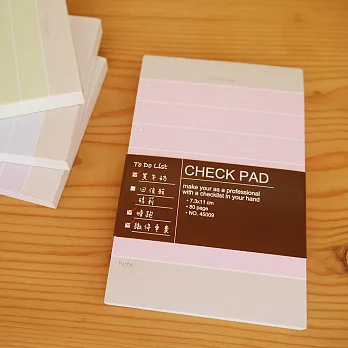 45009 *CHECK PAD * MEMO粉紅