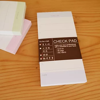 45010 *CHECK PAD * MEMO白底藍