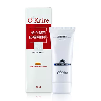 O’Kaire歐凱爾 美 白 潤采防曬隔離乳 SPF50 PA+++ (40ml)