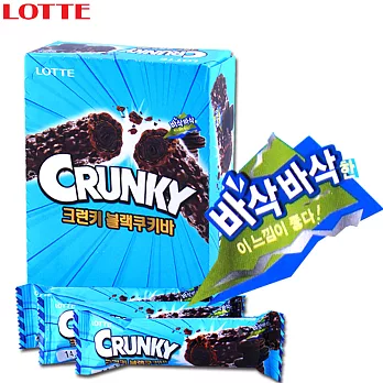 『韓璧食府』LOTTE Crunky 黑旋風巧克力棒12入組(21gx12包)