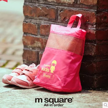 【M Square】kids 兒童鞋袋螢光粉