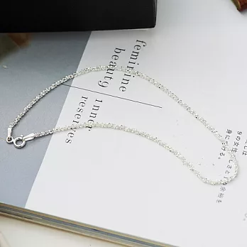 ECO安珂.細砂感單鍊 925純銀腳鍊