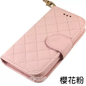 KooPin HTC Desire 700 手提格格系列 側掀可立式皮套櫻花粉