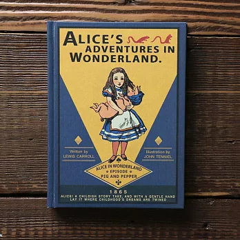 愛麗絲硬殼精裝空白筆記本-寶貝豬