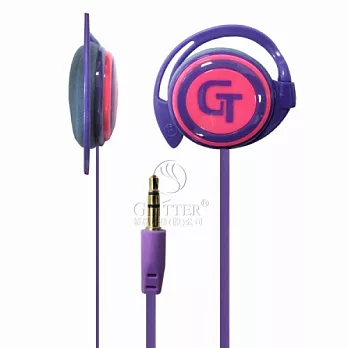Glitter 高音質耳掛式耳機 (GT-278)紫粉