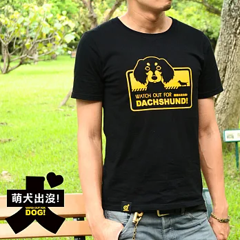 【DOUBLE Q】萌犬出沒療癒TEE/短-M臘腸出沒注意