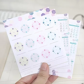 ultrahard RE-START/ 2015時間月曆便利貼系列- Crystal