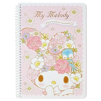 《Sanrio》美樂蒂青鳥花語系列B6線圈筆記本