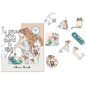 《Shinzi Katoh 加藤真治》Cheri散裝貼紙64枚