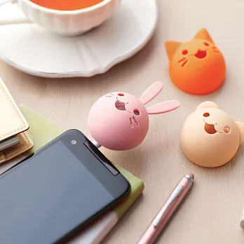 ELECOM 動物造型迷你小喇叭-兔兔