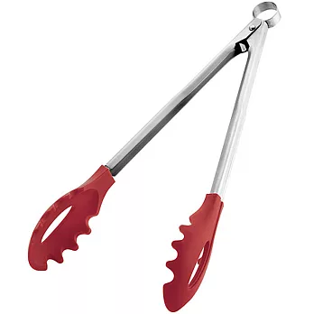 《CUISIPRO》Pasta 可過濾義大利麵夾(紅37cm)