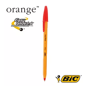 BIC 橘桿0.7原子筆 紅