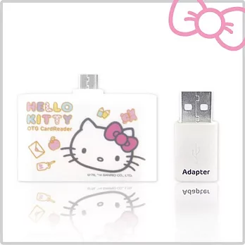 Hello Kitty 多功能行動OTG 讀卡機 (KT-OR01)童話白