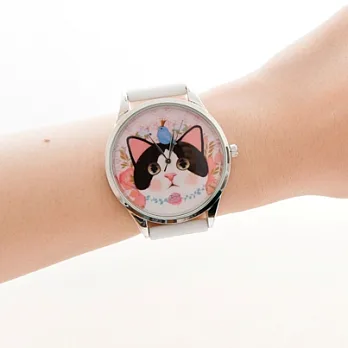 Jetoy,甜蜜貓好心情手錶(White+S)(日)_Jewelry (藍盒)