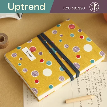 Uptrend 京文樣布手帳│丸小紋‧山吹色