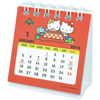 《Sanrio》HELLO KITTY 2015迷你桌曆