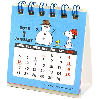 《Sanrio》SNOOPY 2015迷你桌曆
