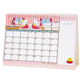 《Sanrio》HELLO KITTY 2015可立式記事桌曆