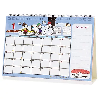 《Sanrio》SNOOPY 2015可立式記事桌曆