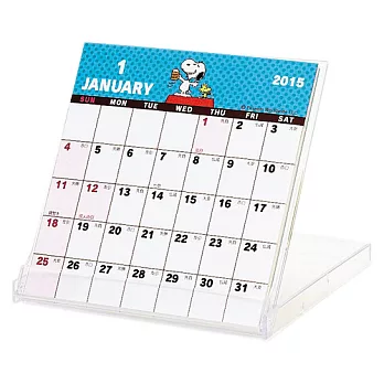 《Sanrio》SNOOPY 2015壓克力盒裝桌曆