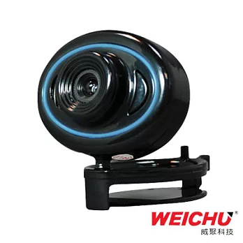 威聚科技《 QT-300-BK 黑精靈 高畫質800萬畫素 網路視訊攝影機》黑色