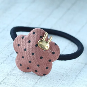 小兔花型點點控髮束‧Alice遇見愛麗絲咖啡色