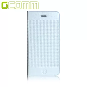 GCOMM iPhone6 4.7" 時尚凹凸圓點超纖皮套時尚白
