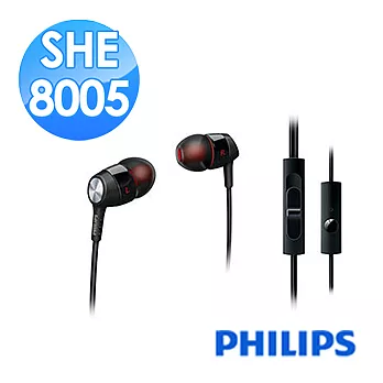 【PHILIPS 飛利浦】手機用耳塞式耳麥(SHE8005)