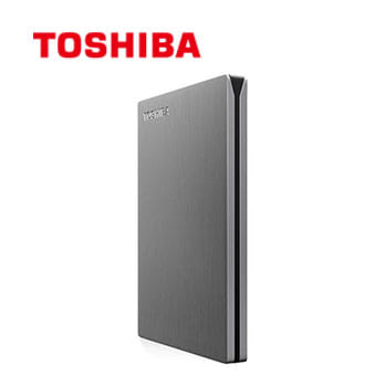 Toshiba 東芝 Canvio Slim II 500GB2.5吋超薄型外接式硬碟(輕薄銀)銀色