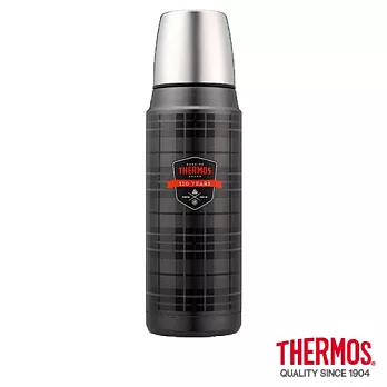【THERMOS 膳魔師】蘇格蘭復古風 不鏽鋼真空保溫瓶0.47L(H2000TA)TA