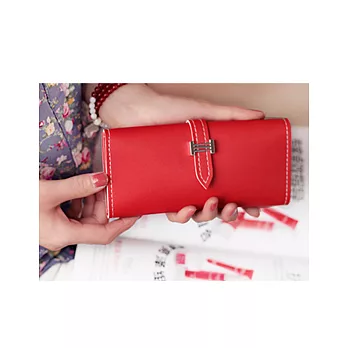 潮版多功能長款手機錢包熱情紅