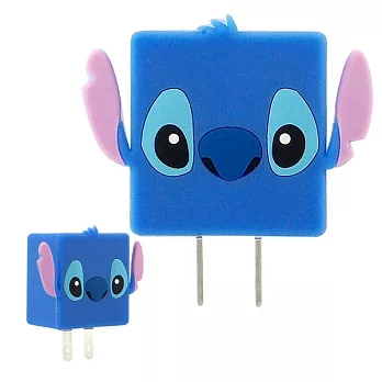 【Disney】可愛造型充電轉接插頭 USB充電器-泰瑞/史迪奇史迪奇