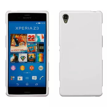 【BIEN】SONY Xperia Z3 亮麗全彩軟質保護殼 (白)
