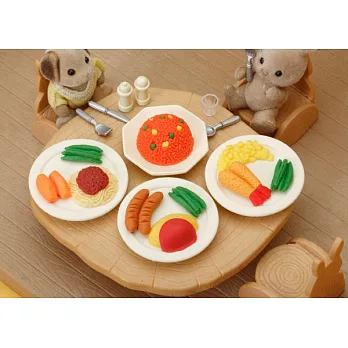 【iwako】日本製 NO PVC 環保造型橡皮擦 午餐擺盤造型(四入)