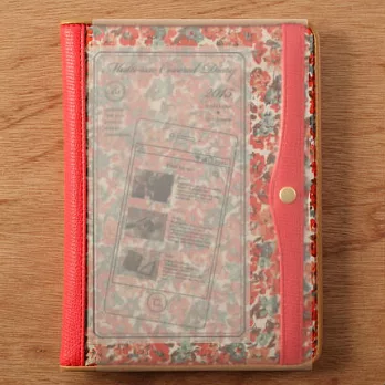 2015 B6碎花夾層多功能手帳/粉紅