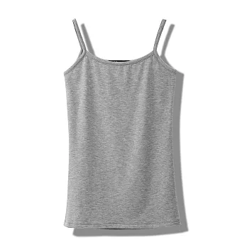 【CACO】細肩帶刷毛背心-女FREE麻灰