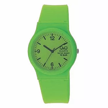 Q&Q星辰副牌多彩時尚錶 綠色