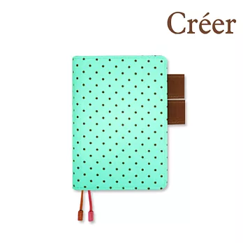 Creer 2015年限量版手帳/日誌 A6/50K 一日一頁-水玉點點青