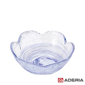 【ADERIA】日本進口津輕系列漩渦玻璃花碗(紫)