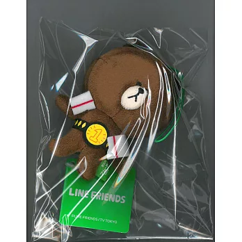 LINE人物造型可愛絨毛吊飾:熊大A