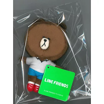 LINE人物造型可愛絨毛吊飾:熊大C