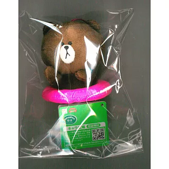 LINE人物造型可愛絨毛吊飾:熊大F