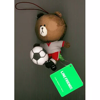 LINE人物造型可愛絨毛吊飾:熊大G