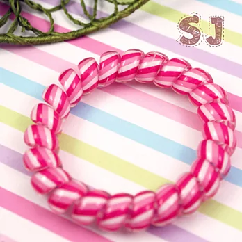 條紋百搭電話線-桃紅桃紅