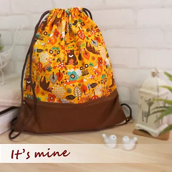 It’s mine 束口後背包系列-春之熊-黃
