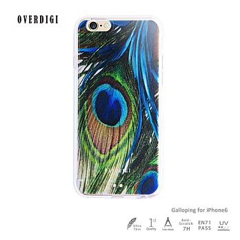 OVERDIGI Galloping iPhone6時尚保護殼 孔雀紋