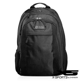 【X-SPORTS副牌】實用都會.@bag斜紋尼龍公事後背包/黑(CG25018-3)