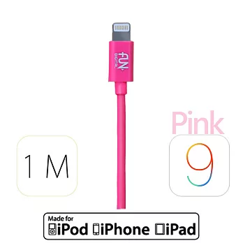 【LMLikeMall】-Apple認證-MFI-8Pin-Lightning-1M-傳輸線-粉紅