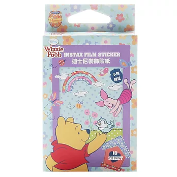 迪士尼 instax mini 拍立得底片專用邊框貼紙(1盒裝)/小熊維尼款